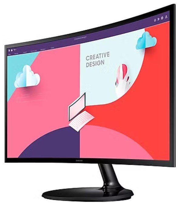 מסך קעור Samsung Essential S3 S36C 23.8 FHD VA AMD FreeSync 4ms | PC SQUAD
