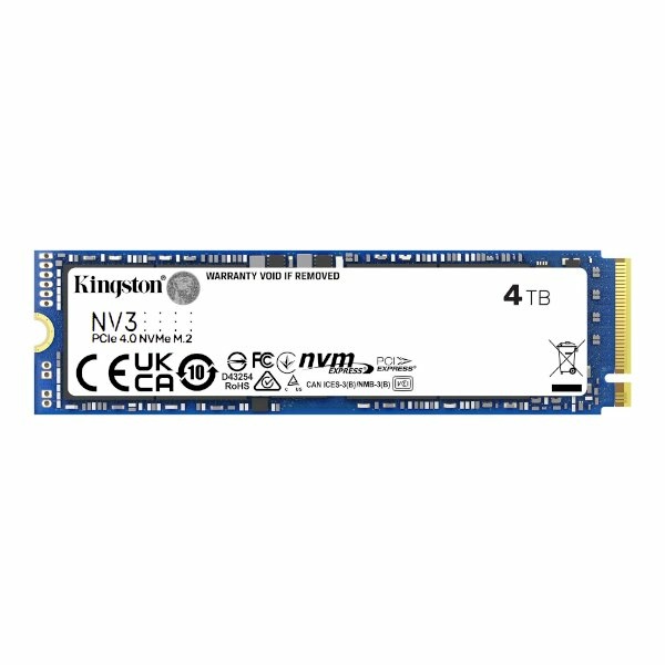דיסק פנימי Kingston NV3 4TB NVME GEN 4.0 M.2 2280 6000/5000Mb/s | PC SQUAD