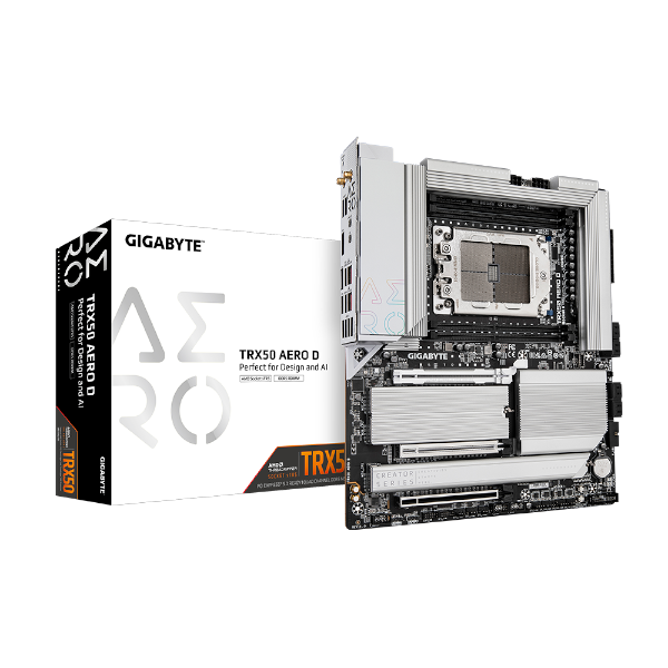 לוח Gigabyte TRX 50 AERO D for AMD Ryzen Threadripper pro 7000 | PC SQUAD