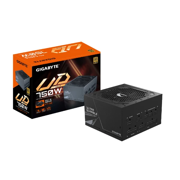 ספק כוח Gigabyte UD 750W PCIE5.0 80 plus gold Full Modular 12CM | PC SQUAD