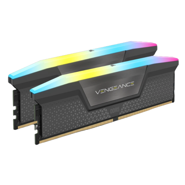 זכרון לנייח Corsair Vengeance RGB Black 16GB 2X8 5200MHz DDR5 C40 | PC SQUAD