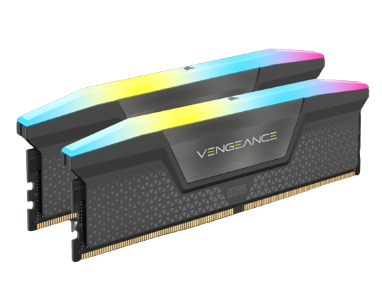 זכרון לנייח Corsair Vengeance RGB Black 16GB 2X8 5200MHz DDR5 C40 | PC SQUAD