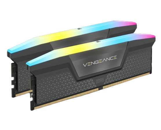 זכרון לנייח Corsair Vengeance RGB Black 16GB 2X8 5200MHz DDR5 C40 | PC SQUAD