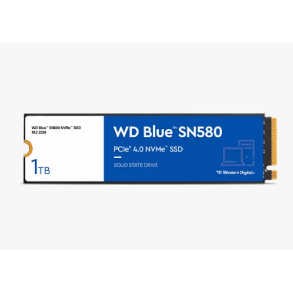 דיסק פנימי WD Blue SN580 1TB Nvme Gen4 2280 Up to 4150MB/s | PC SQUAD