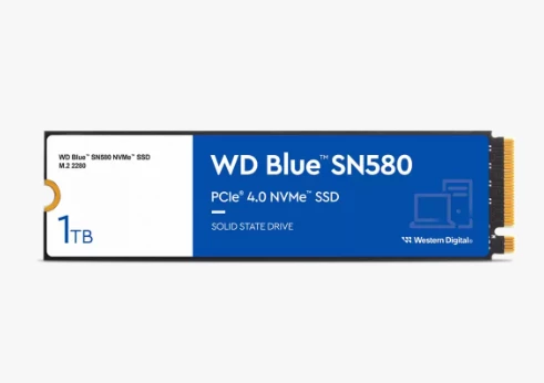 דיסק פנימי WD Blue SN580 1TB Nvme Gen4 2280 Up to 4150MB/s | PC SQUAD