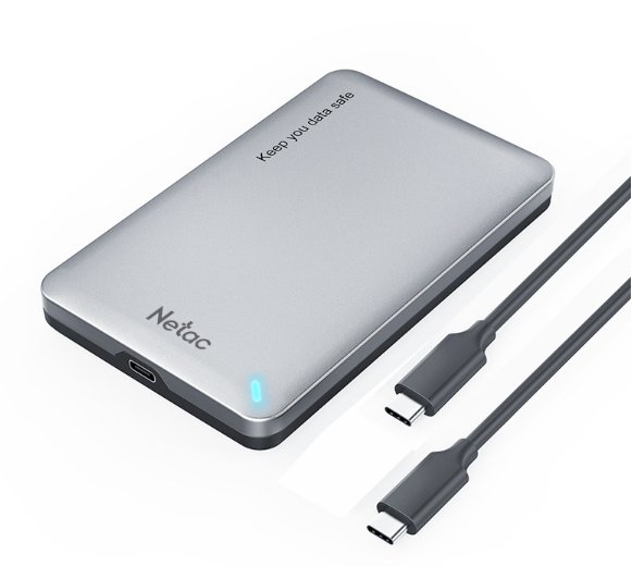 קופסא חיצונית Netac USB Type-C 2.5 Inch SATA HDD Case | PC SQUAD