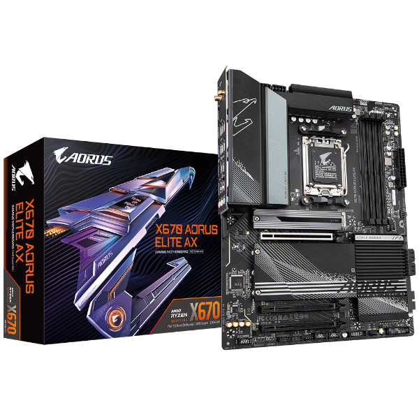 לוח Gigabyte X670 Aorus Elite AX 1.2 ATX AM5 DDR5 WIFI 6E BT5.2 | PC SQUAD