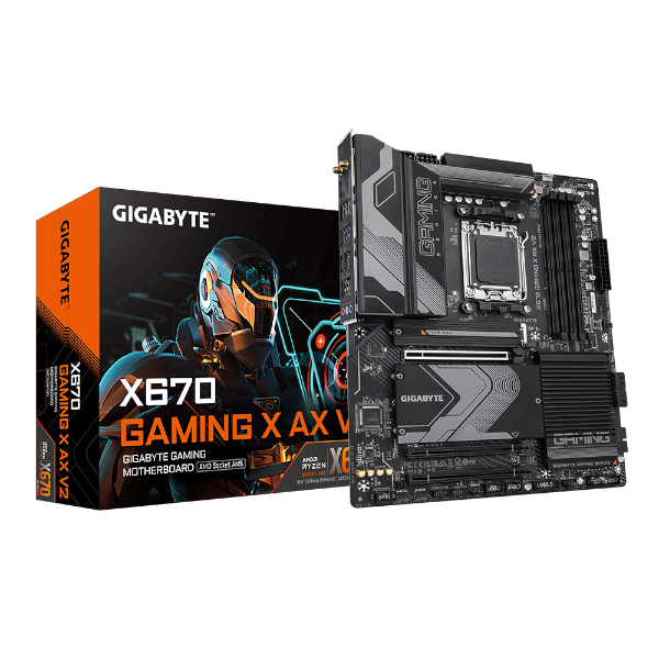 לוח Gigabyte X670 Gaming X AX V2 AM5 PCIE 5.0 DDR5 WIFI 6E | PC SQUAD