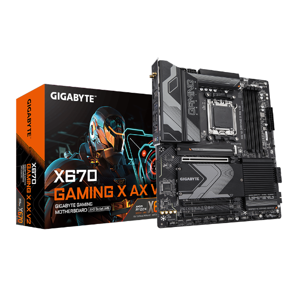 לוח Gigabyte X670 Gaming X AX V2 AM5 PCIE 5.0 DDR5 WIFI 6E | PC SQUAD