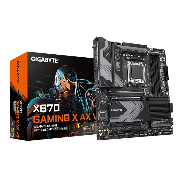 לוח Gigabyte X670 Gaming X AX V2 AM5 PCIE 5.0 DDR5 WIFI 6E | PC SQUAD