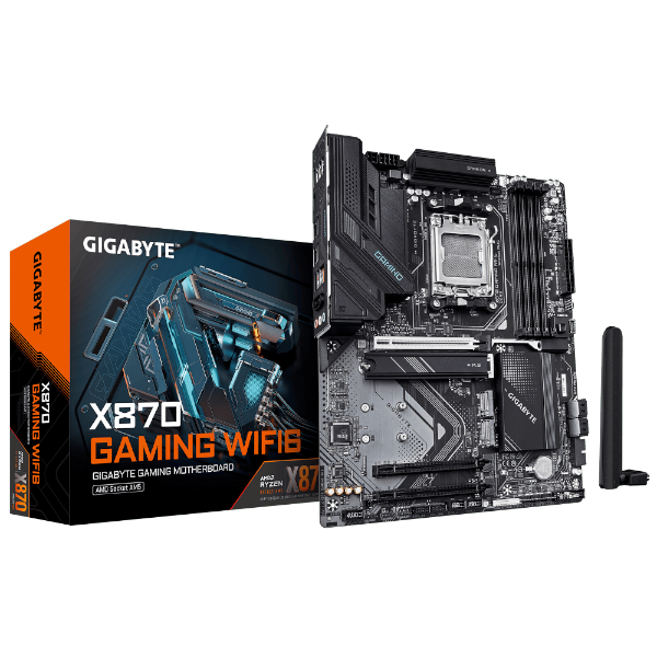 לוח למעבדי AMD Gigabyte X870 GAMING WIFI6 ATX AM5 DDR5 WIFI BT | PC SQUAD