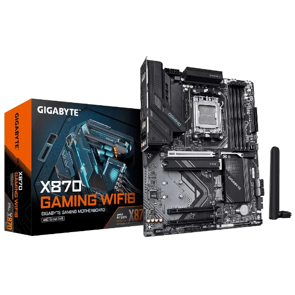 לוח למעבדי AMD Gigabyte X870 GAMING WIFI6 ATX AM5 DDR5 WIFI BT | PC SQUAD