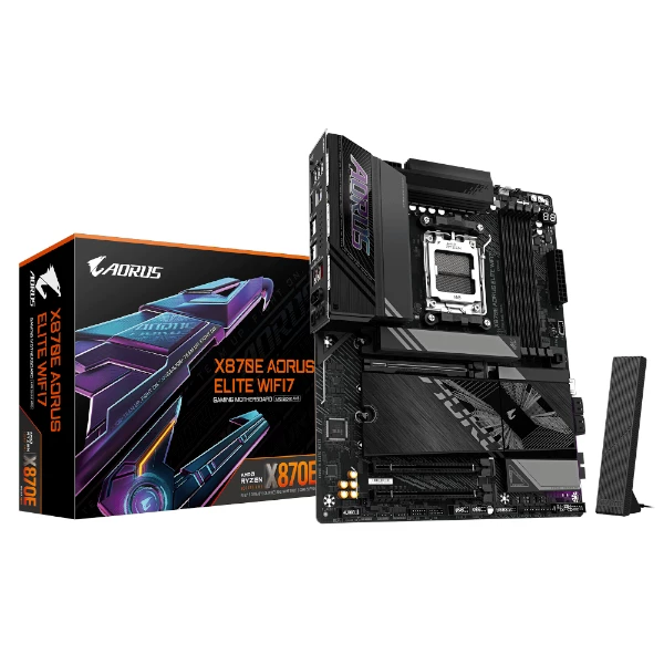 לוח אם GIGABYTE X870E AORUS ELITE WIFI7 ATX DDR5 AM5 BT 2.5GBE LA