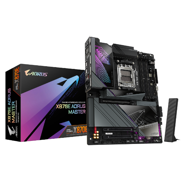לוח Gigabyte X870E AORUS MASTER AMD AM5 DDR5 WIFI 7 ATX | PC SQUAD
