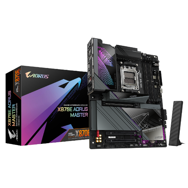 לוח Gigabyte X870E AORUS MASTER AMD AM5 DDR5 WIFI 7 ATX | PC SQUAD