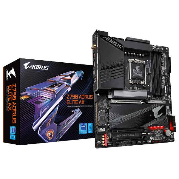 לוח Gigabyte Z790 AORUS ELITE AX DDR5 WIFI 6E 2.5GB Lan LGA1700 R | PC SQUAD