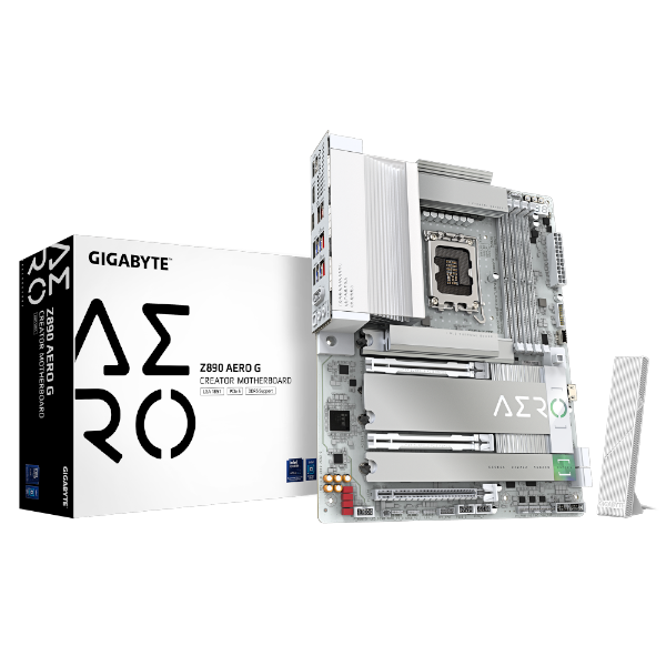 לוח לאינטל דור 15 Gigabyte Z890 AERO G DUAL 2.5 Lan 5Xm.2 TB4 | PC SQUAD