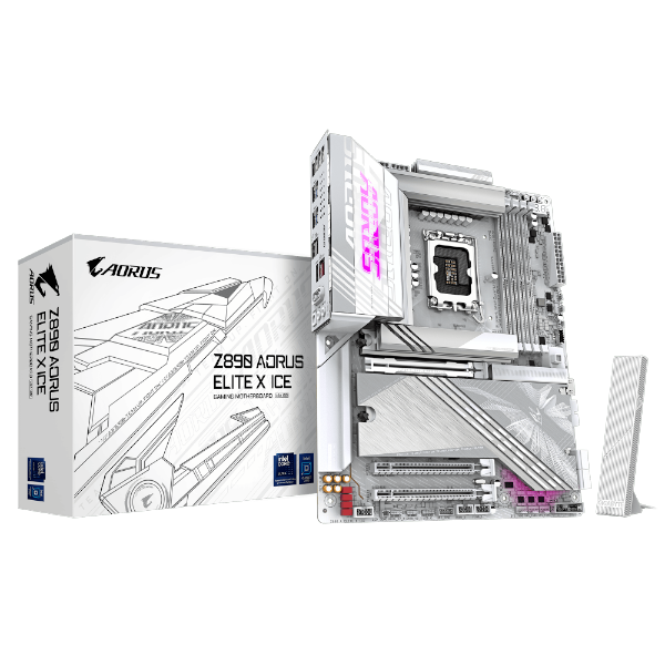לוח לאינטל דור 15 Gigabyte Z890 AORUS ELITE X ICE ATX LGA1851 | PC SQUAD