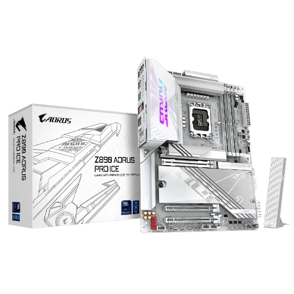לוח לאינטל דור 15 Gigabyte Z890 AORUS PRO ICE 5GbE ATX LGA1851 | PC SQUAD