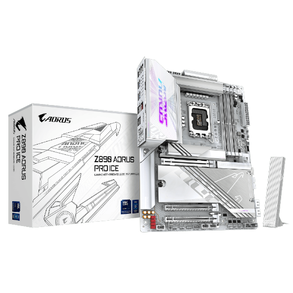 לוח לאינטל דור 15 Gigabyte Z890 AORUS PRO ICE 5GbE ATX LGA1851 | PC SQUAD