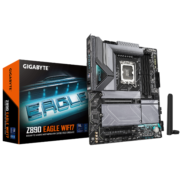 לוח לאינטל דור 15 Gigabyte Z890 EGALE WIFI7 BT 4XM.2 Slots ATX LG | PC SQUAD