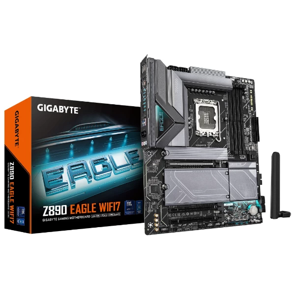 לוח לאינטל דור 15 Gigabyte Z890 EGALE WIFI7 BT 4XM.2 Slots ATX LG | PC SQUAD