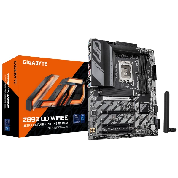 לוח לאינטל דור 15 Gigabyte Z890 UD WIFI6E 2.5GBE LAN ATX LGA1851 | PC SQUAD