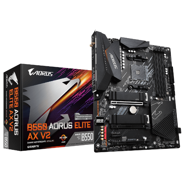 לוח אם GIGABYTE B550 AORUS ELITE AX V2 RGB | PC SQUAD