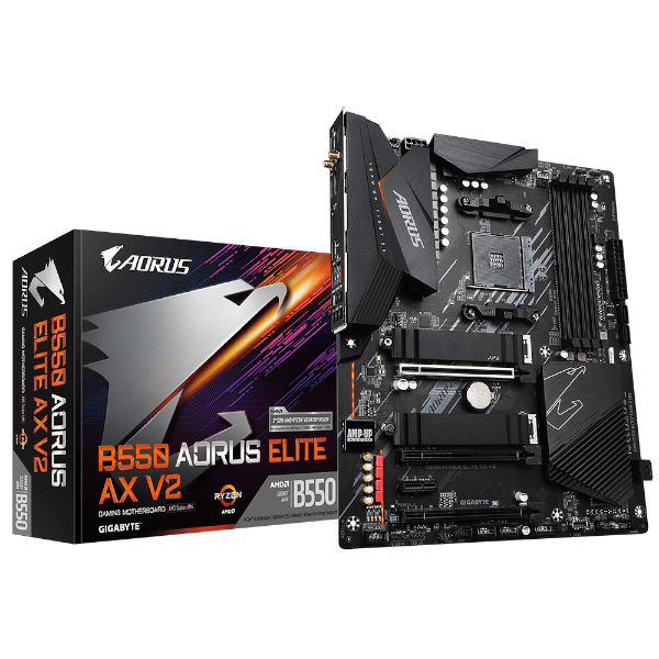 לוח אם GIGABYTE B550 AORUS ELITE AX V2 RGB | PC SQUAD