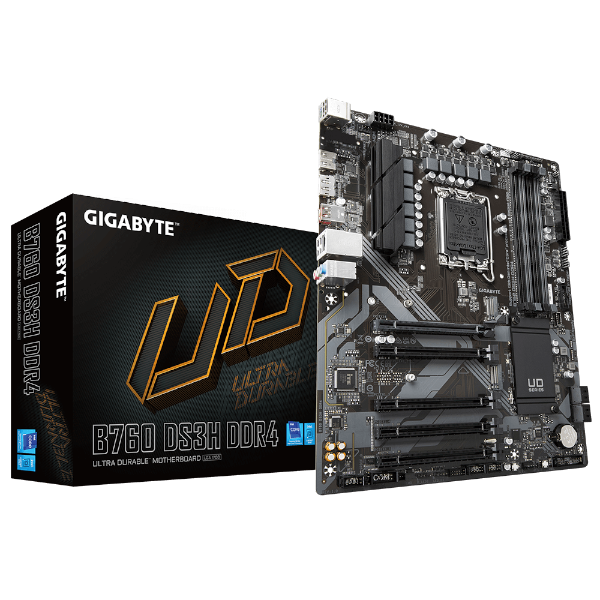 לוח Gigabyte B760 DS3H DDR4 ATX PCIE 4.0 DP HDMI LGA1700 | PC SQUAD