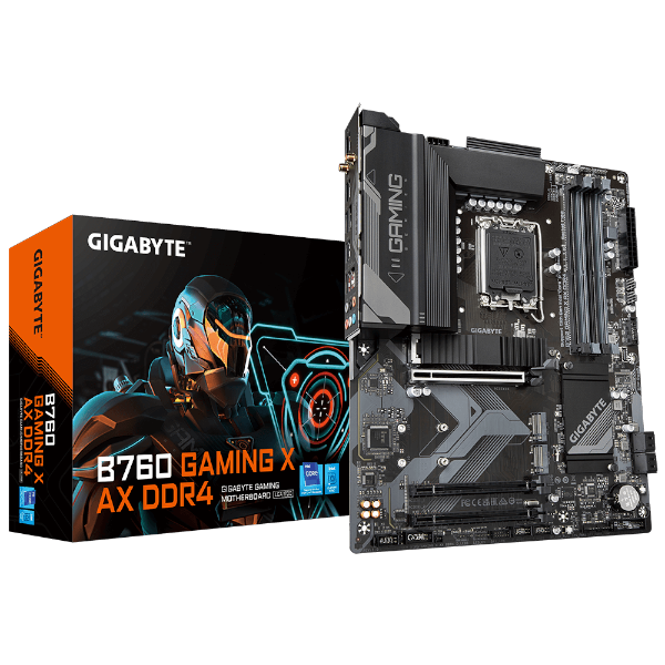 לוח Gigabyte B760 GAMING X AX DDR4 WIFI 6E BT PCIE 4.0 ATX REV1.2 | PC SQUAD