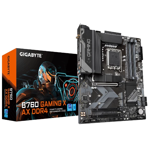 לוח Gigabyte B760 GAMING X AX DDR4 WIFI 6E BT PCIE 4.0 ATX REV1.2 | PC SQUAD