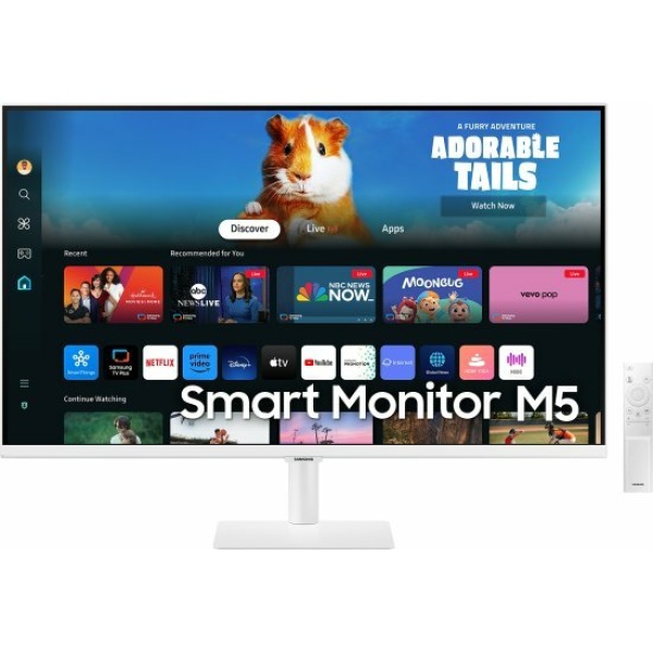 מסך חכם SAMSUNG S32 VA 4Ms FHD WIFI BT Tizen Os Speakers White | PC SQUAD