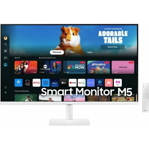מסך חכם SAMSUNG S32 VA 4Ms FHD WIFI BT Tizen Os Speakers White | PC SQUAD