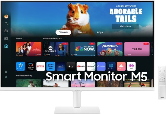 מסך חכם SAMSUNG S32 VA 4Ms FHD WIFI BT Tizen Os Speakers White | PC SQUAD