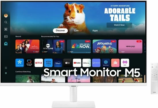 מסך חכם SAMSUNG S32 VA 4Ms FHD WIFI BT Tizen Os Speakers White | PC SQUAD