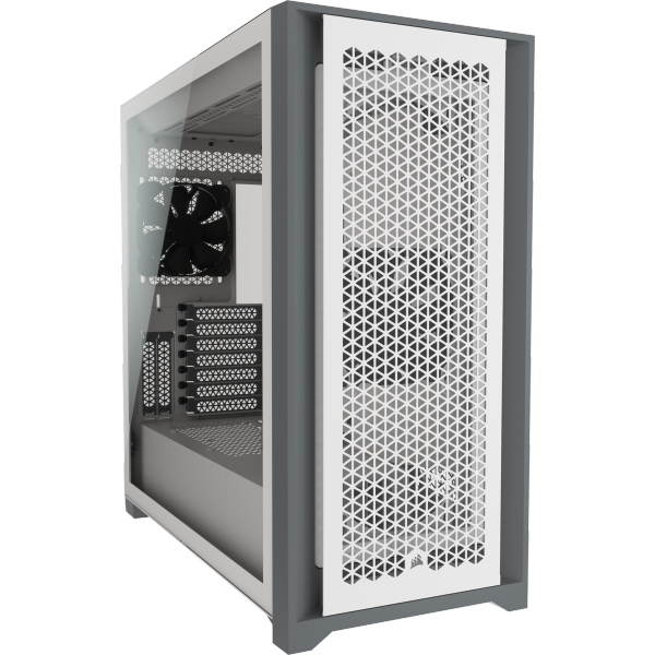 מארז CORSAIR 5000D AIRFLOW Tempered Glass White ATX | PC SQUAD