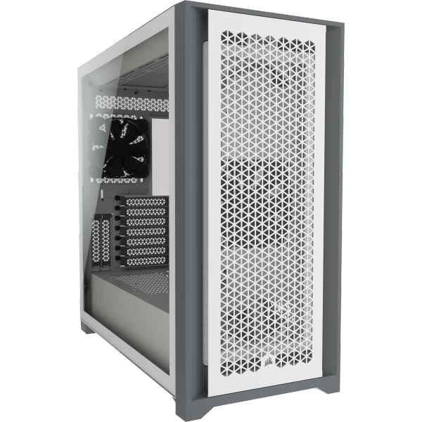 מארז CORSAIR 5000D AIRFLOW Tempered Glass White ATX | PC SQUAD