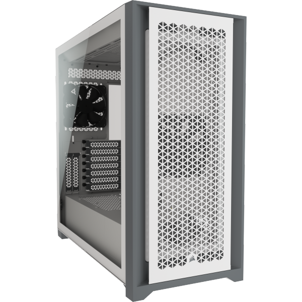 מארז CORSAIR 5000D AIRFLOW Tempered Glass White ATX | PC SQUAD