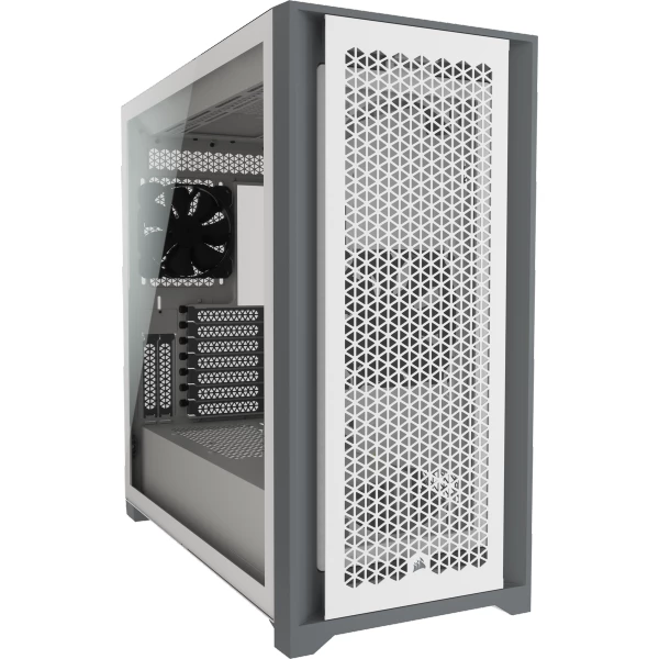 מארז CORSAIR 5000D AIRFLOW Tempered Glass White ATX | PC SQUAD