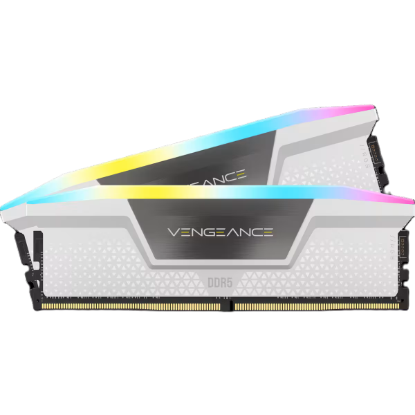 ז.לנייח Corsair Vengeance RGB DDR5 32GB 2X16 5200MHZ C40kit White | PC SQUAD