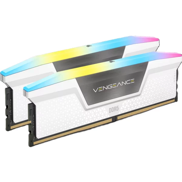 ז.לנייח Corsair Vengeance RGB DDR5 32GB 2X16 6000MHZ C36kit White | PC SQUAD