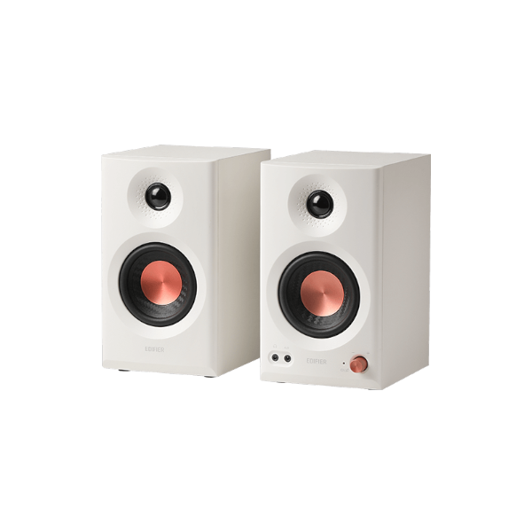 רמקולים Edifier MR3 White 2.0 Studio Speakers 36W RMS BT 5.4 | PC SQUAD