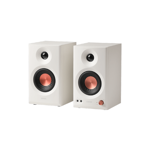רמקולים Edifier MR3 White 2.0 Studio Speakers 36W RMS BT 5.4 | PC SQUAD