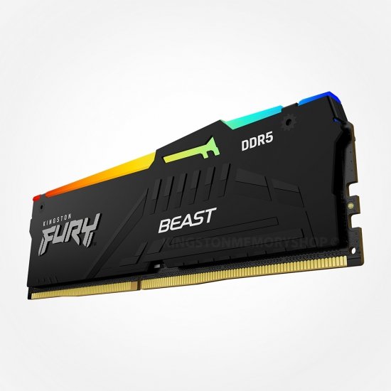 זכרון לנייח Kingston Fury Beast RGB 32GB DDR5 5200Mhz C40 | PC SQUAD