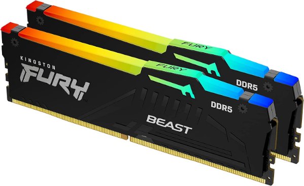 Kingston Fury Beast RGB 64GB kit 2x32G 6000Mhz DDR5 CL30 AMD Expo | PC SQUAD
