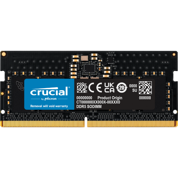 זכרון לנייד Crucial 8GB DDR5 5600MHZ C46 SODIMM | PC SQUAD