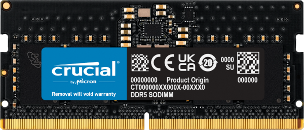 זכרון לנייד Crucial 8GB DDR5 5600MHZ C46 SODIMM | PC SQUAD