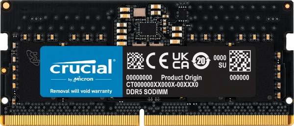 זכרון לנייד Crucial 8GB DDR5 5600MHZ C46 SODIMM | PC SQUAD