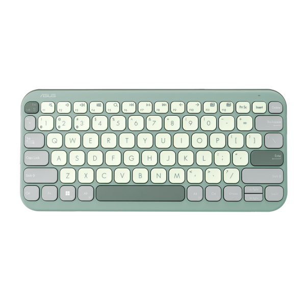 מקלדת אלחוטית ASUS Marshmallow Keyboard KW100 BT Green Tea | PC SQUAD